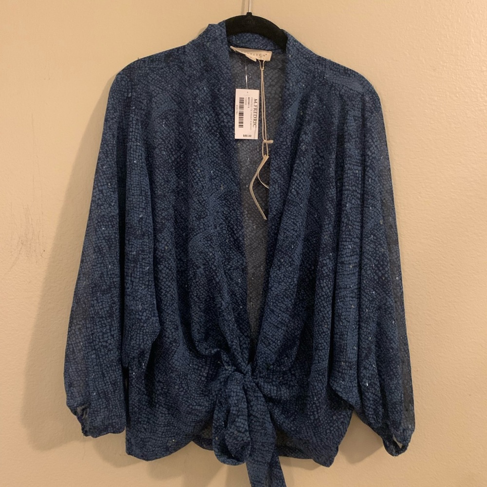 NWT M.Fredric Tie Top